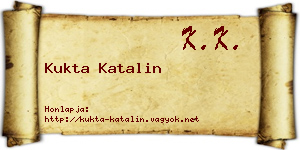 Kukta Katalin névjegykártya