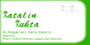 katalin kukta business card